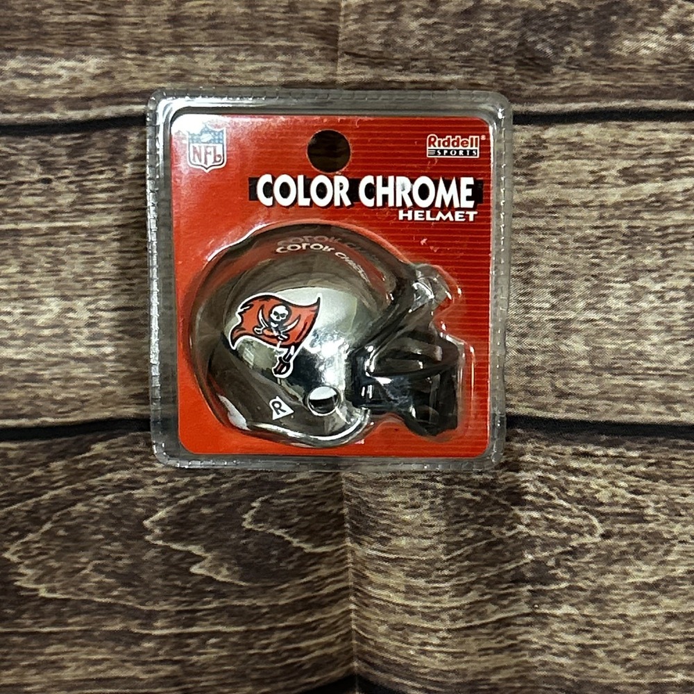 NFL Tampa Bay Buccaneers Riddell Mini Helmet Color Chrome  2.5" Football NEW